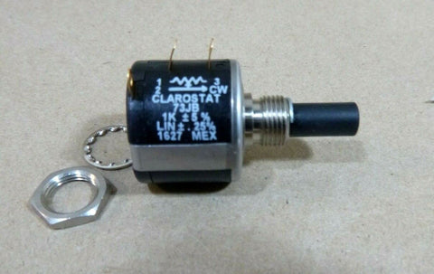 73JB1K Rotary Potentiometer, Wirewound, 1 kohm, 10 Turns, Linear, 2 W, ± 5% - Royal Equipment CLAROSTAT