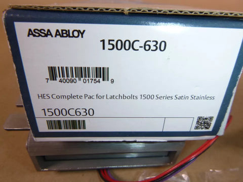 ASSA Abloy HES 1500C-630 Complete Pac Electric Strike, Satin Stainless Steel