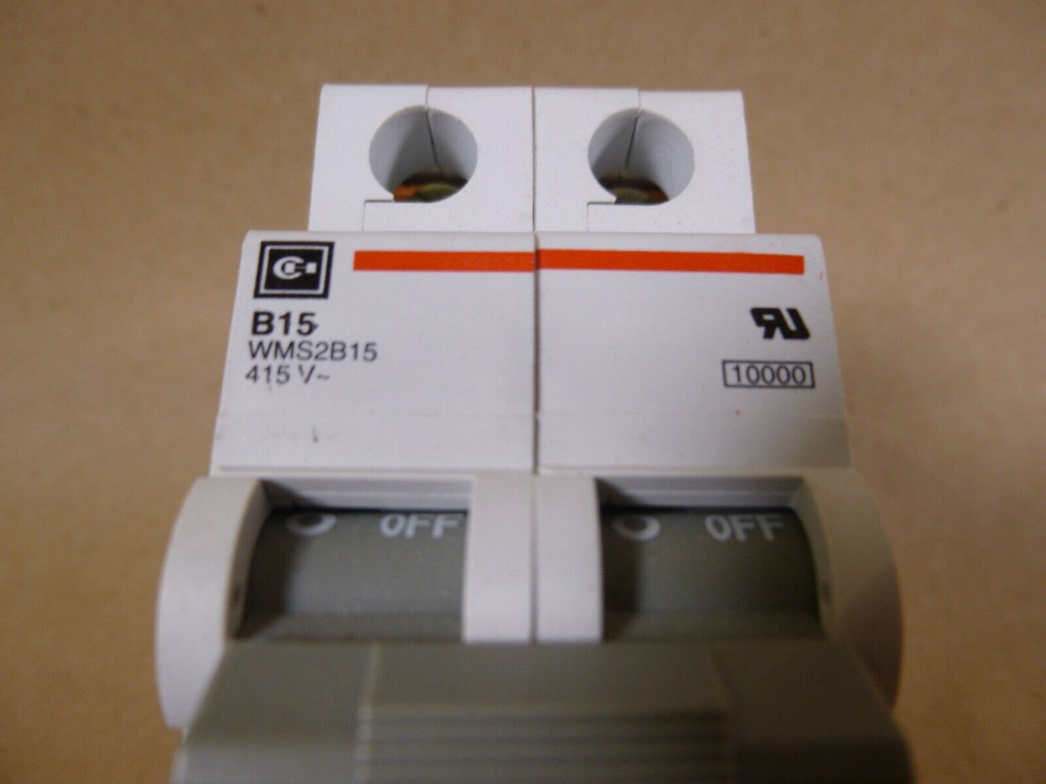 (8x) Cutler Hammer WMS2B15 Circuit Breaker 2 Pole 15 Amp Supplementary Protector | Electrical MRO Replacement Parts &amp; Components and Commercial Electrical Supplies Company