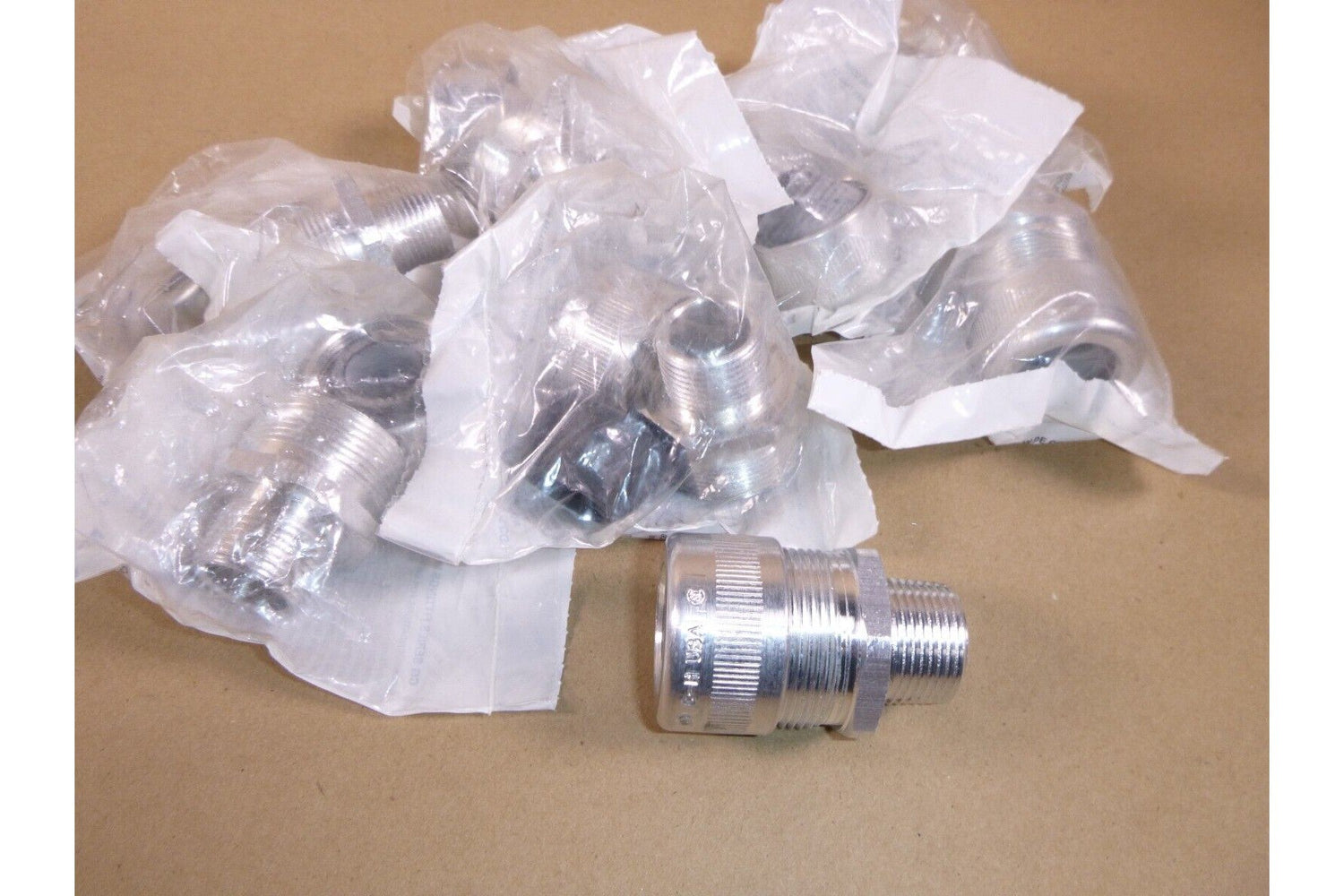 8x Eaton LT75GSA, 3/4" Liquidtight Connector, FMC, Straight, Aluminum Ground Lug | Electrical MRO Replacement Parts &amp; Components and Commercial Electrical Supplies Company