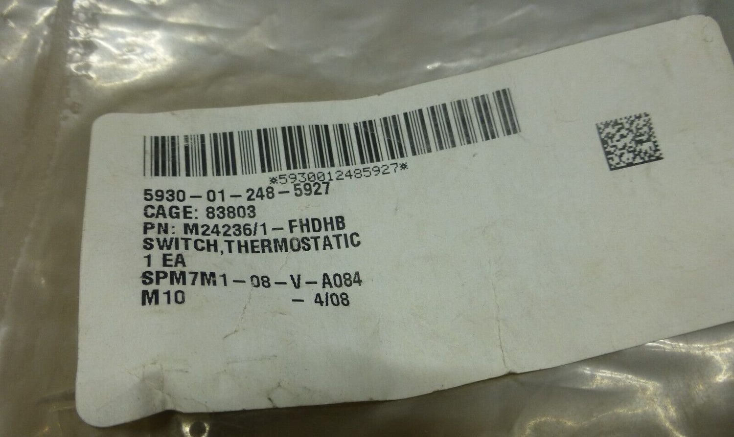 (8x) M24236/1-FHDHB THERMOSTATIC SWITCH , 5930-01-248-5927 | Industrial MRO Replacement Parts, Manufacturing Machine Parts &amp; Components, Heavy Equipment Parts Supplier