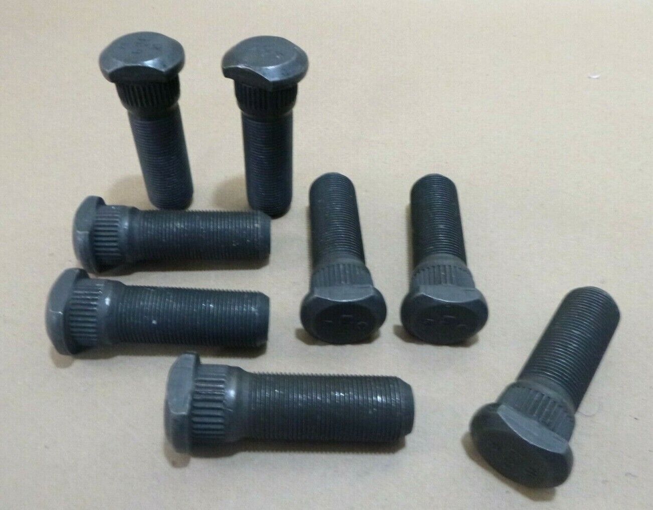 8x MRAP JERRV Double Clipped Serrated Wheel Studs M22 x 1.5 x 2.875", 10.9 Grade | Genuine FMTV Replacement Parts, LMTV Parts For Sale and Military Surplus Medium Tactical Vehicle Parts &amp; Components