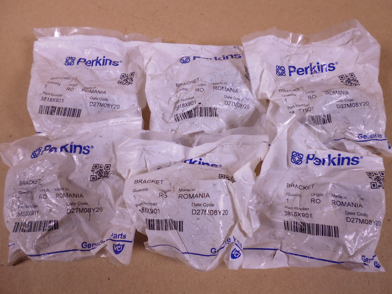 (Lot of 6) New Genuine Perkins 3818X901 Rocker Arm Bracket | Replacement Truck Parts, Trailer Accessories, Automobile Supplies, Car Parts &amp; Accessories