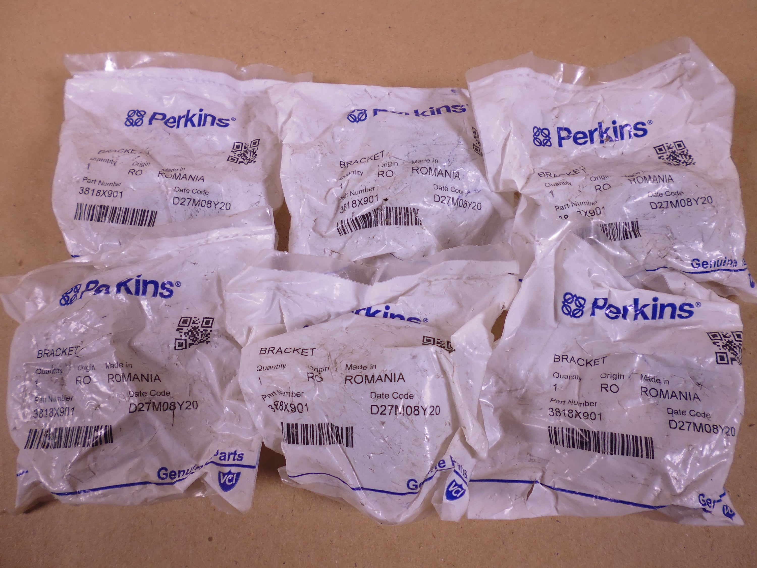 (Lot of 6) New Genuine Perkins 3818X901 Rocker Arm Bracket | Replacement Truck Parts, Trailer Accessories, Automobile Supplies, Car Parts &amp; Accessories