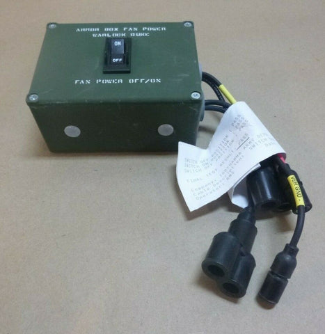 A1 - 36892D TOGGLE SWITCH ARMOR BOX FAN FOR AN/VLQ - 12 CREW DUKE , 5930 - 01 - 615 - 5444 - Royal Equipment TACOM