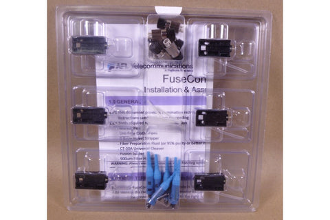 AFL FuseConnect 900um FC Fiber Optic Connector, 6 - Pack, FUSE - FC - 9U - SMU - 6 - Royal Equipment Royal Equipment