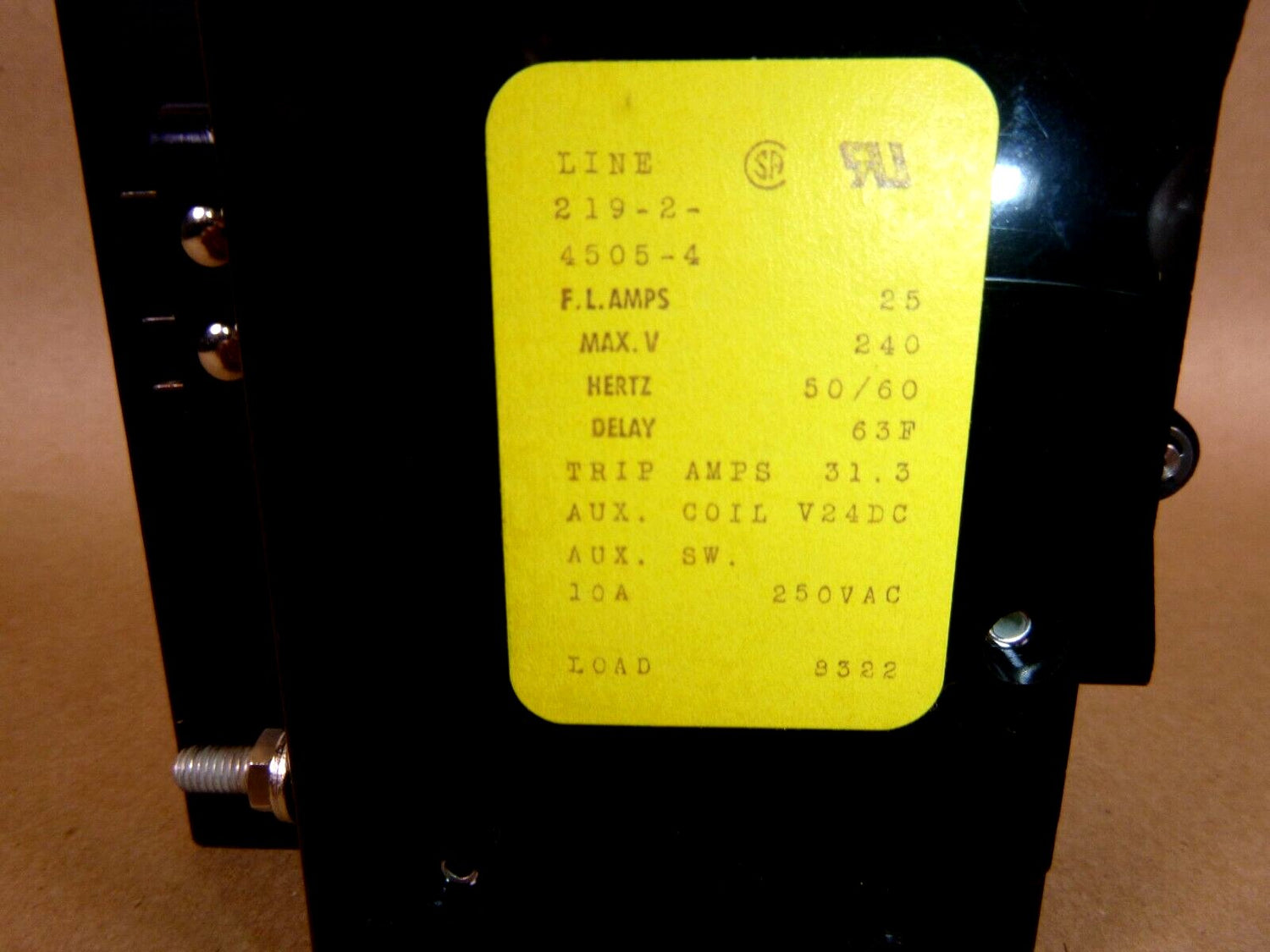 Airpax 219-2-4505-4 Hydraulic Magnetic Circuit Breaker 25 Amp 2 Pole 209 Series | Electrical MRO Replacement Parts &amp; Components and Commercial Electrical Supplies Company