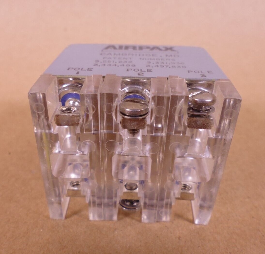 Airpax AP1167064-258 Circuit Breaker 20A 3Pole 50/240V 400DC HZ MIS-31510/258 | Electrical MRO Replacement Parts &amp; Components and Commercial Electrical Supplies Company