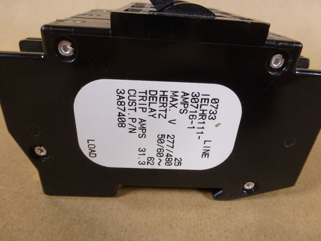 Airpax IELHR111-30716-1 Circuit Breaker 25Amp 3Pole 277/480V 50/60HZ | Electrical MRO Replacement Parts &amp; Components and Commercial Electrical Supplies Company