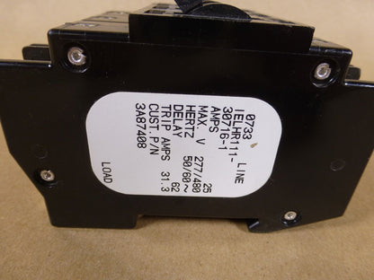 Airpax IELHR111-30716-1 Circuit Breaker 25Amp 3Pole 277/480V 50/60HZ | Electrical MRO Replacement Parts &amp; Components and Commercial Electrical Supplies Company