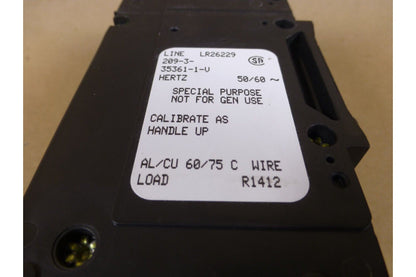 Airpax Sensata 209-3-35361-1-V Circuit Breaker 50/60HZ 3P 100Amp | Electrical MRO Replacement Parts &amp; Components and Commercial Electrical Supplies Company