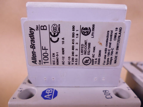 Allen Bradley 100 - C09*10 Ser A + 193 - ED1CB Ser B + 100 - F Relay - Royal Equipment ALLEN BRADLEY