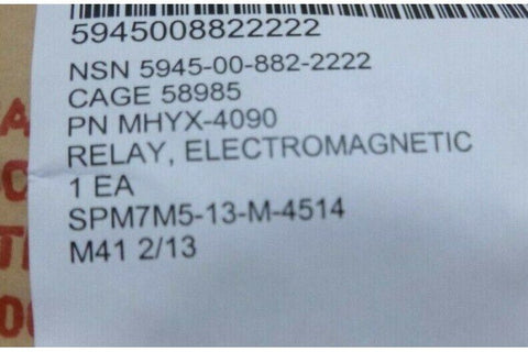 ALLIED CONTROL MHYX - 4090 ELECTROMAGNETIC RELAY 200 OHM 26.5VDC 5945 - 00 - 882 - 2222 - Royal Equipment ALLIED CONTROLOther Avionics