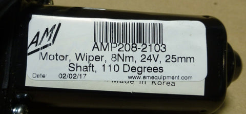 AM ALBANY MAGNETO 208 - 2103 WIPER MOTOR 24V 8Nm 25MM 1" SHAFT 110DEGREES 208 SER - Royal Equipment AM ALBANY