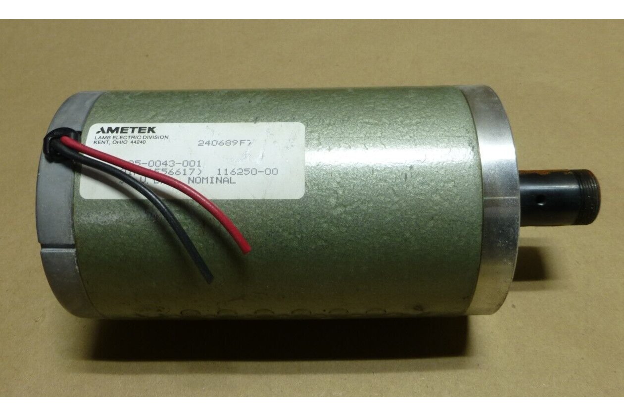 AMETEK 135-0043-001 50VDC DC MOTOR 0IA E56617 116250-00 , 6105-01-117-7634 | Industrial Electric Motors, Pumps &amp; Parts