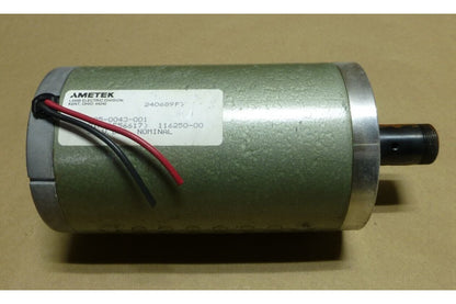 AMETEK 135-0043-001 50VDC DC MOTOR 0IA E56617 116250-00 , 6105-01-117-7634 | Industrial Electric Motors, Pumps &amp; Parts