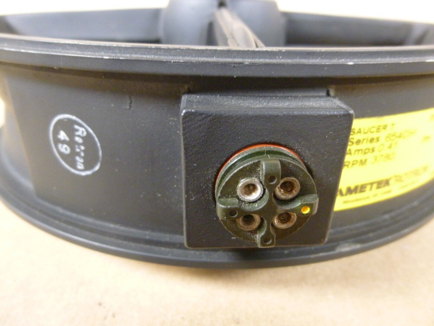 Ametek Rotron 026993000 Saucer T Tubeaxial Fan 654DH 400HZ 115V 3780RPM 1PH | Industrial MRO Replacement Parts, Manufacturing Machine Parts &amp; Components, Heavy Equipment Parts Supplier