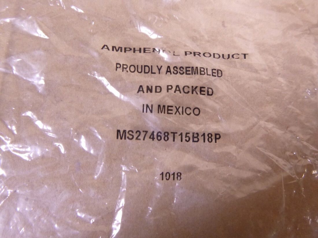 Amphenol Circular MIL Spec Connector 18P SIZE 15 FEM PNL MNT PIN MS27468T15B18P | Electrical MRO Replacement Parts &amp; Components and Commercial Electrical Supplies Company