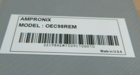 AMPRONIX OEC98REM SERVICE REMOTE FOR OEC MONITOR UPGRADE 9800 WITH CD - Royal Equipment AMPRONIX