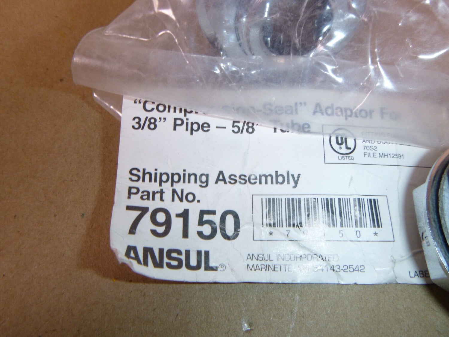 Ansul 79150 Fire Extinguisher Compression Seal Adaptor 3/8" Pipe To 5/8" Tube | Industrial Replacement Nuts &amp; Bolts Distributor and Machinery Screws &amp; Fasteners Supply