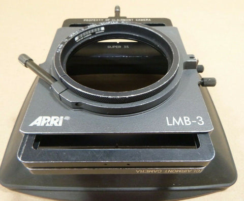 ARRI LMB - 3 MATTE BOX W/ (2) 4x5.65 PUSH THROUGH FILTER FRAMES - Royal Equipment ARRI