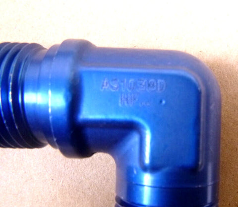 AS1038D12 / AN833 - 12 Elbow 90°, Flared Tube To Flared Bulkhead Fitting 3/4" Tube - Royal Equipment Aeronautical Standards Group