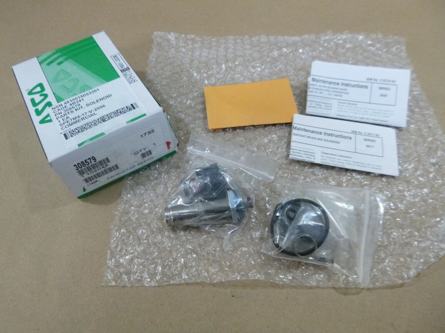ASCO 308579 Rebuild Kit For WP8342 Series Valves | Industrial MRO Replacement Parts, Manufacturing Machine Parts &amp; Components, Heavy Equipment Parts Supplier