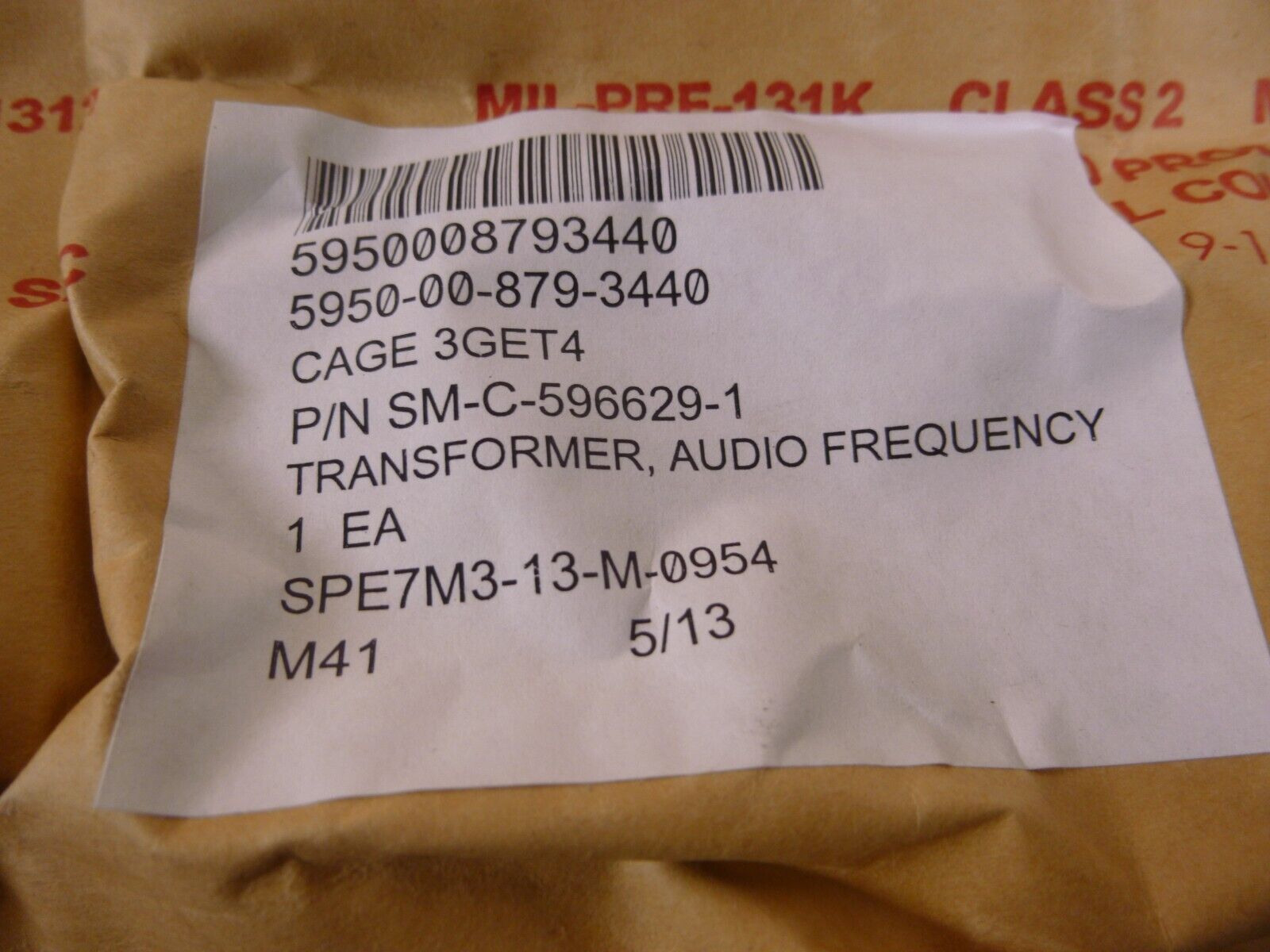 Audio Frequency Transformer SM-C-596629-1 , 422201 , 5950-00-879-3440 | Industrial MRO Replacement Parts, Manufacturing Machine Parts &amp; Components, Heavy Equipment Parts Supplier