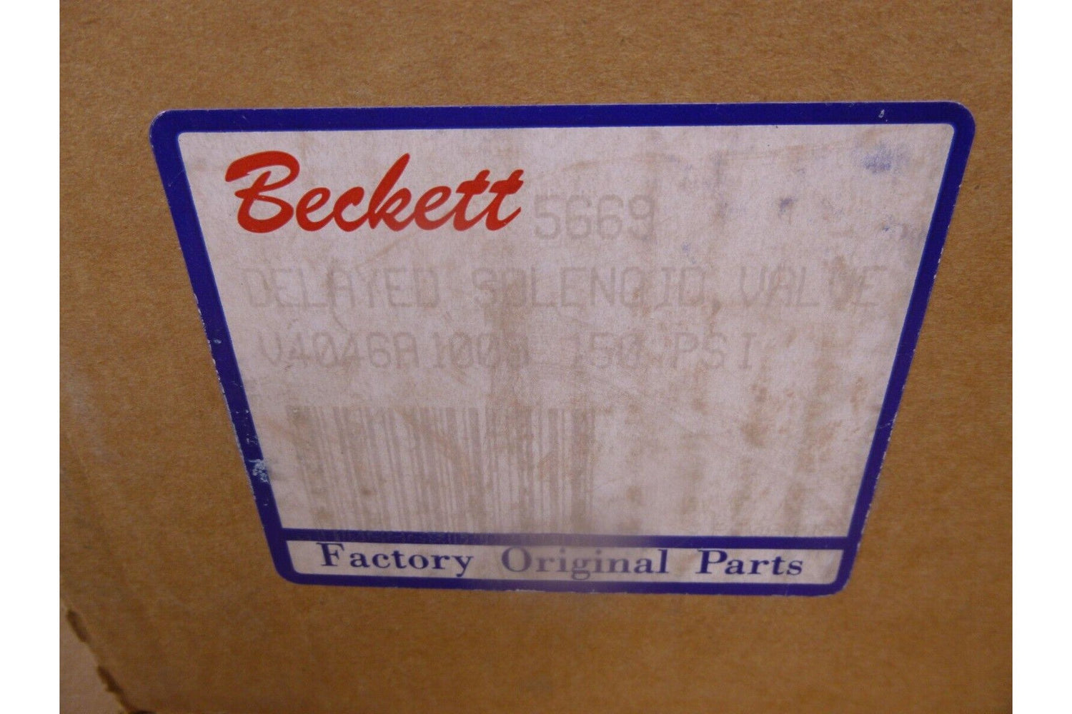 Becket 5669 Delayed Magnetic Solenoid Valve Kit For A, AF, &amp; AFG Series Oil Burn | Industrial MRO Replacement Parts, Manufacturing Machine Parts &amp; Components, Heavy Equipment Parts Supplier