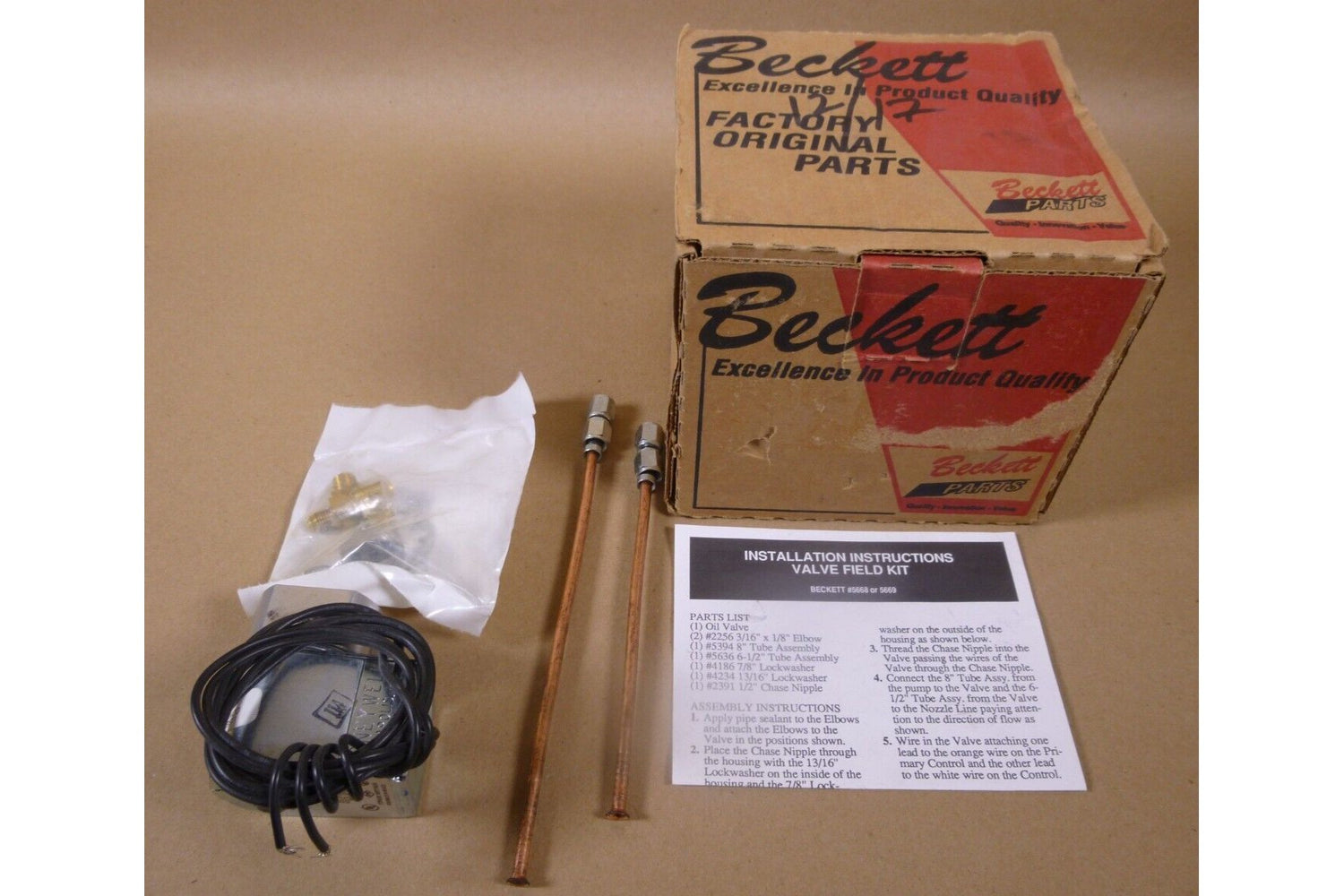 Becket 5669 Delayed Magnetic Solenoid Valve Kit For A, AF, &amp; AFG Series Oil Burn | Industrial MRO Replacement Parts, Manufacturing Machine Parts &amp; Components, Heavy Equipment Parts Supplier
