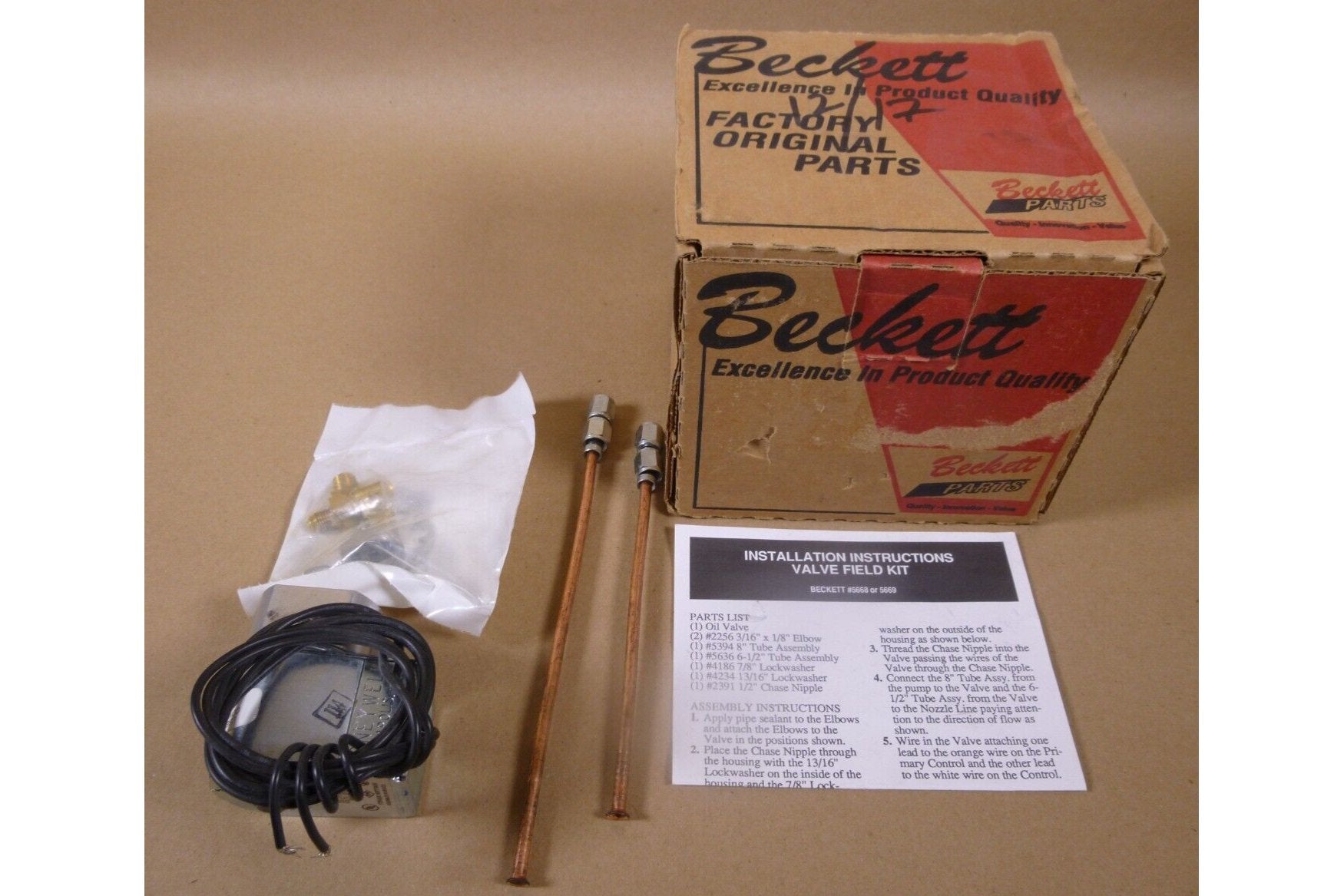 Becket 5669 Delayed Magnetic Solenoid Valve Kit For A, AF, &amp; AFG Series Oil Burn | Industrial MRO Replacement Parts, Manufacturing Machine Parts &amp; Components, Heavy Equipment Parts Supplier