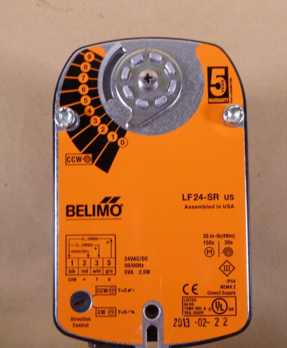 Belimo Actuator W/ Control Valve R423+ LF24-SR.6 US, DN25 1" Valve | Industrial MRO Replacement Parts, Manufacturing Machine Parts &amp; Components, Heavy Equipment Parts Supplier