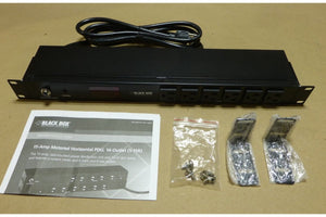 BLACK BOX Corp PDUMH14 - S15 - 120V 15 AMP Horizontal PDU 14 Outlet 5 - 20R POWER - Royal Equipment Black BoxOther Office Equipment