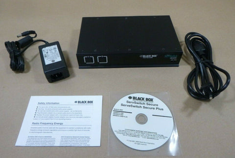 BLACK BOX SW2007A - USB SERVSWITCH SECURE 2 - PORT USB SECURE UNSECURE COMPUTER - Royal Equipment Black Box