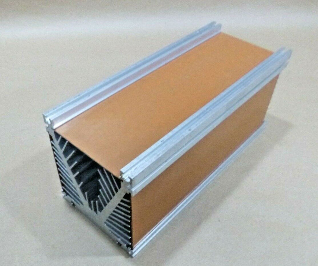 Branching Shape Aluminium Heat-Sink 5" x 5-3/8" x 12" Long W/ Side Panels | Industrial MRO Replacement Parts, Manufacturing Machine Parts &amp; Components, Heavy Equipment Parts Supplier