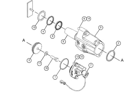 CAT CATERPILLAR 431 - 8801 CYLINDER FOR 120 120M 160 14 140 135 12M MOTOR GRADER - Royal Equipment Royal Equipment