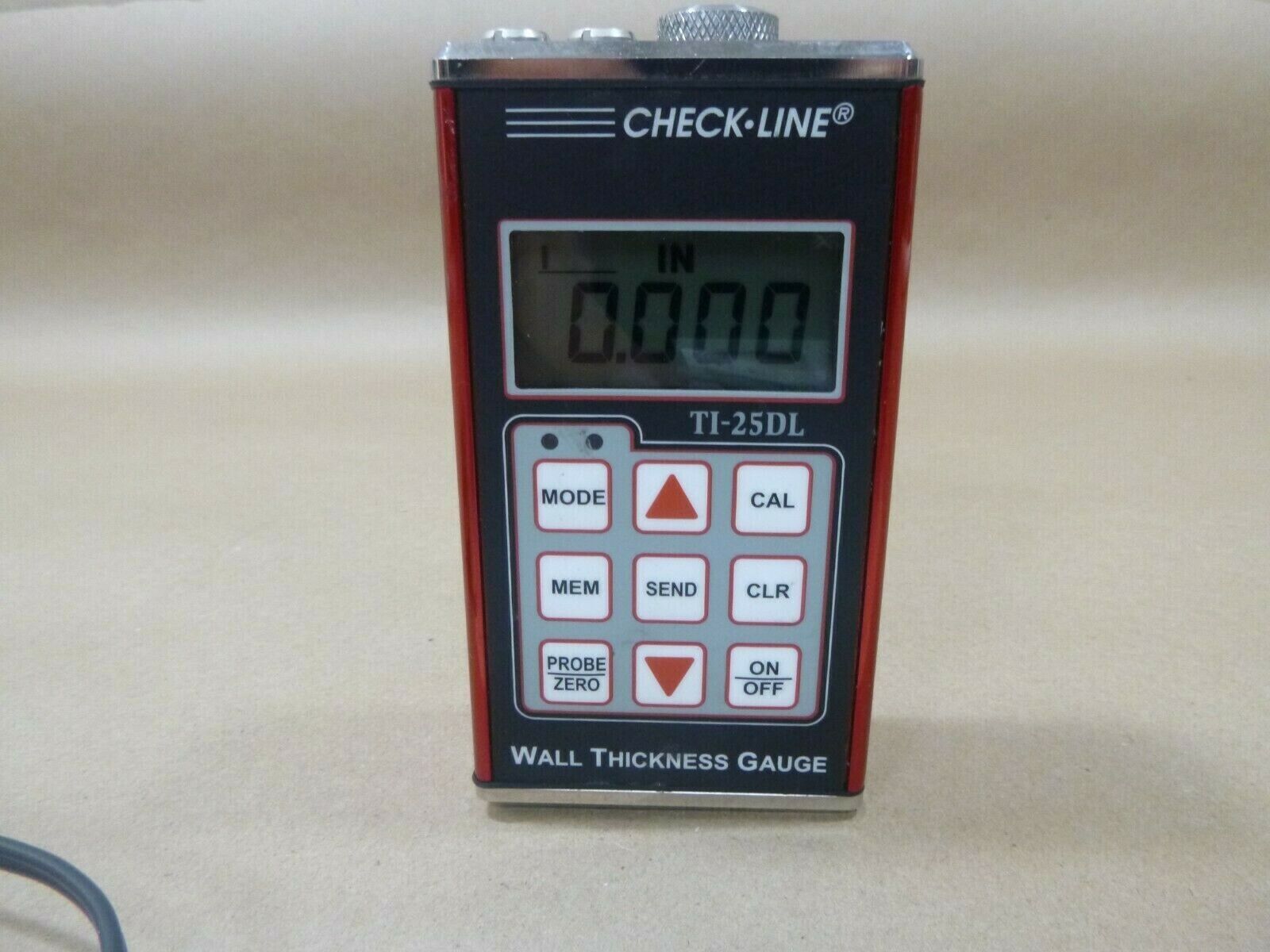 CHECKLINE TI-25DL GENERAL PURPOSE DATALOGGING ULTRASONIC WALL THICKNESS GAUGE | Industrial MRO Tools and Replacement Industrial Equipment Components