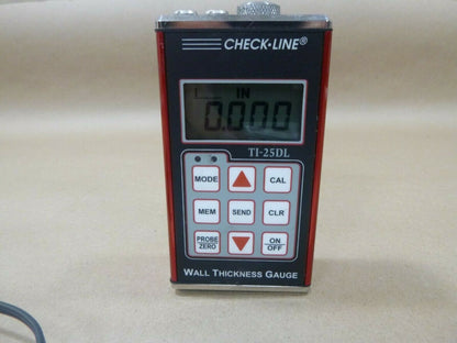 CHECKLINE TI-25DL GENERAL PURPOSE DATALOGGING ULTRASONIC WALL THICKNESS GAUGE | Industrial MRO Tools and Replacement Industrial Equipment Components