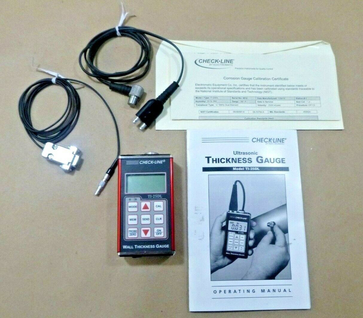 CHECKLINE TI-25DL GENERAL PURPOSE DATALOGGING ULTRASONIC WALL THICKNESS GAUGE | Industrial MRO Tools and Replacement Industrial Equipment Components