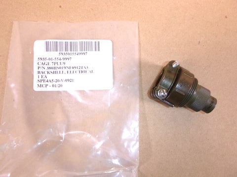 Circular Mil Backshell Connector Glenair 380HS019NF0912TA3, 5935 - 01 - 554 - 9997 - Royal Equipment GLENAIR