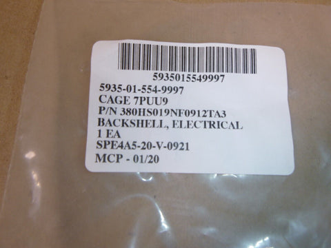 Circular Mil Backshell Connector Glenair 380HS019NF0912TA3, 5935 - 01 - 554 - 9997 - Royal Equipment GLENAIR