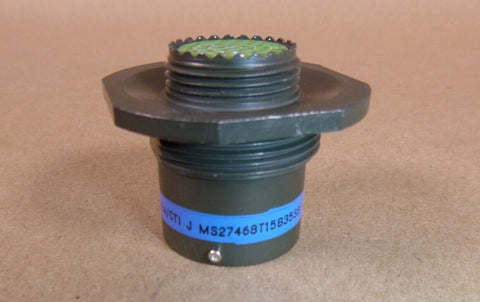 Circular MIL Spec Connector 37P Size 15 Jam Nut Recpt Socket MS27468T15B35SB - Royal Equipment MIL SPEC