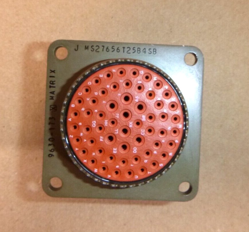 Circular MIL Spec Connector 56P Sz25 Wall Mount Receptacle Socket MS27656T25B4SB | Electrical MRO Replacement Parts &amp; Components and Commercial Electrical Supplies Company