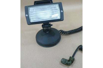COBO MAGNETIC BASE UTILITY WORK LIGHT MRAP TRUCK FORKLIFT AIRCRAFT 24V 3-PIN | Genuine FMTV Replacement Parts, LMTV Parts For Sale and Military Surplus Medium Tactical Vehicle Parts &amp; Components