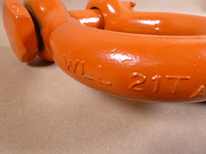 COLUMBUS MCKINNON 1 - 3/8" Alloy Anchor Shackle - Bolt & Nut Cotter WLL 21 Ton USA - Royal Equipment COLUMBUS MCKINNON