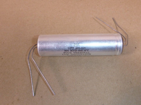 Cornell Dubilier UFT320 - 200 Capacitor 320 MFD 200 Vdc 4 Terminal Low Inductance - Royal Equipment CORNELL