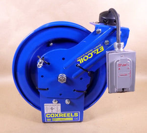 Coxreels EZ - PC13 - 5012 - F Spring Rewind Power Cord Reel Duplex Receptacle 50' Cord - Royal Equipment COXREELS