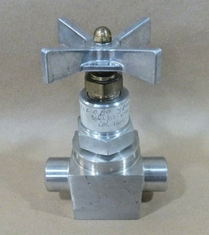 CPV 1/2" Globe Shutoff Valve W/ Welded Ends 370 - 3, 6000 Psi, 316L Stainless - Royal Equipment CPV