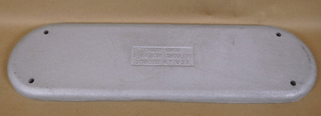 Crouse-Hinds BG98 Cover And Gasket, 3 1/2 Or 4, Iron Alloy For Mogul Conduit | Electrical MRO Replacement Parts &amp; Components and Commercial Electrical Supplies Company
