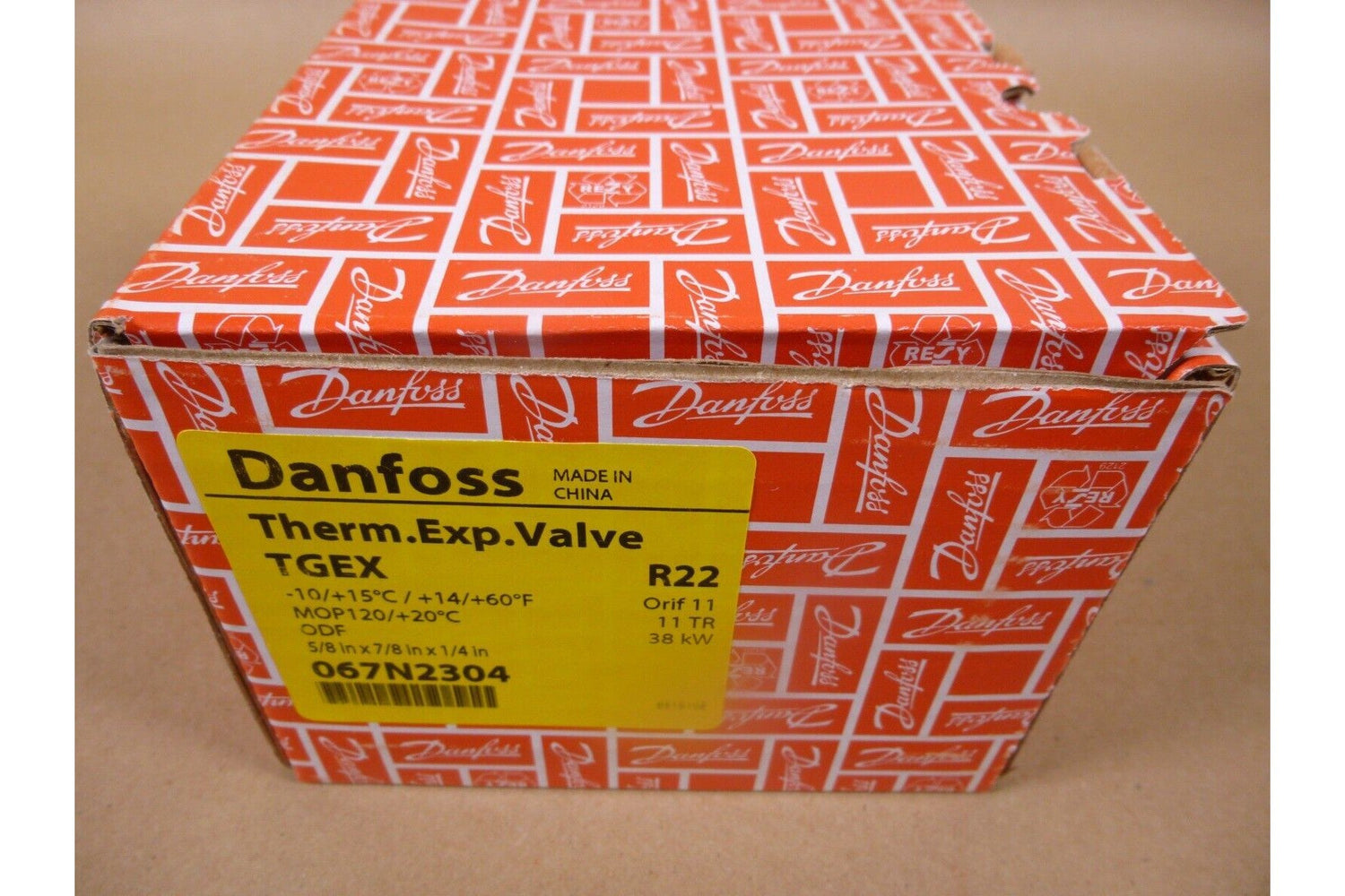 Danfoss TGEX Thermostatic Expansion Valve 11TR 38KW 5/8x7/8x1/4" , 067N2304 | Industrial MRO Replacement Parts, Manufacturing Machine Parts &amp; Components, Heavy Equipment Parts Supplier